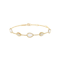 Serpent Bohème Multi-Motifs yellow gold & mother-of-pearl & diamonds Bracelet - Yellow
