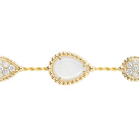 Serpent Boheme yellow gold pearl & diamonds Bracelet - Yellow