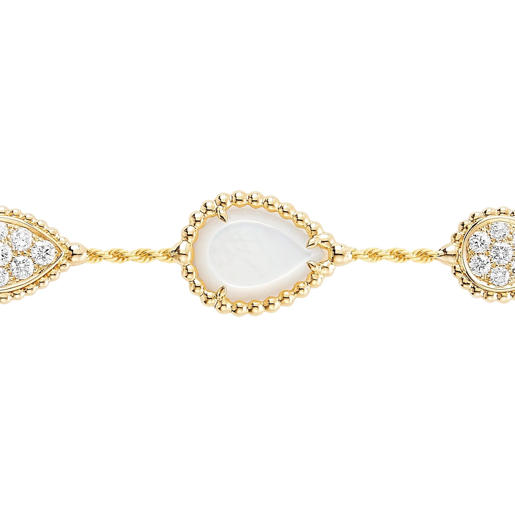 Serpent Boheme yellow gold pearl & diamonds Bracelet - Yellow