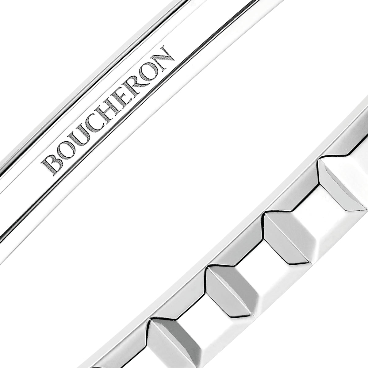 Quatre Clou De Paris light white gold Bangle - White gold