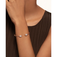 Serpent Bohème S Motifs pink gold & diamonds Bracelet - Pink