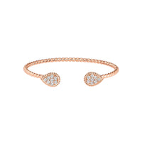 Serpent Bohème S Motifs pink gold & diamonds Bracelet - Pink