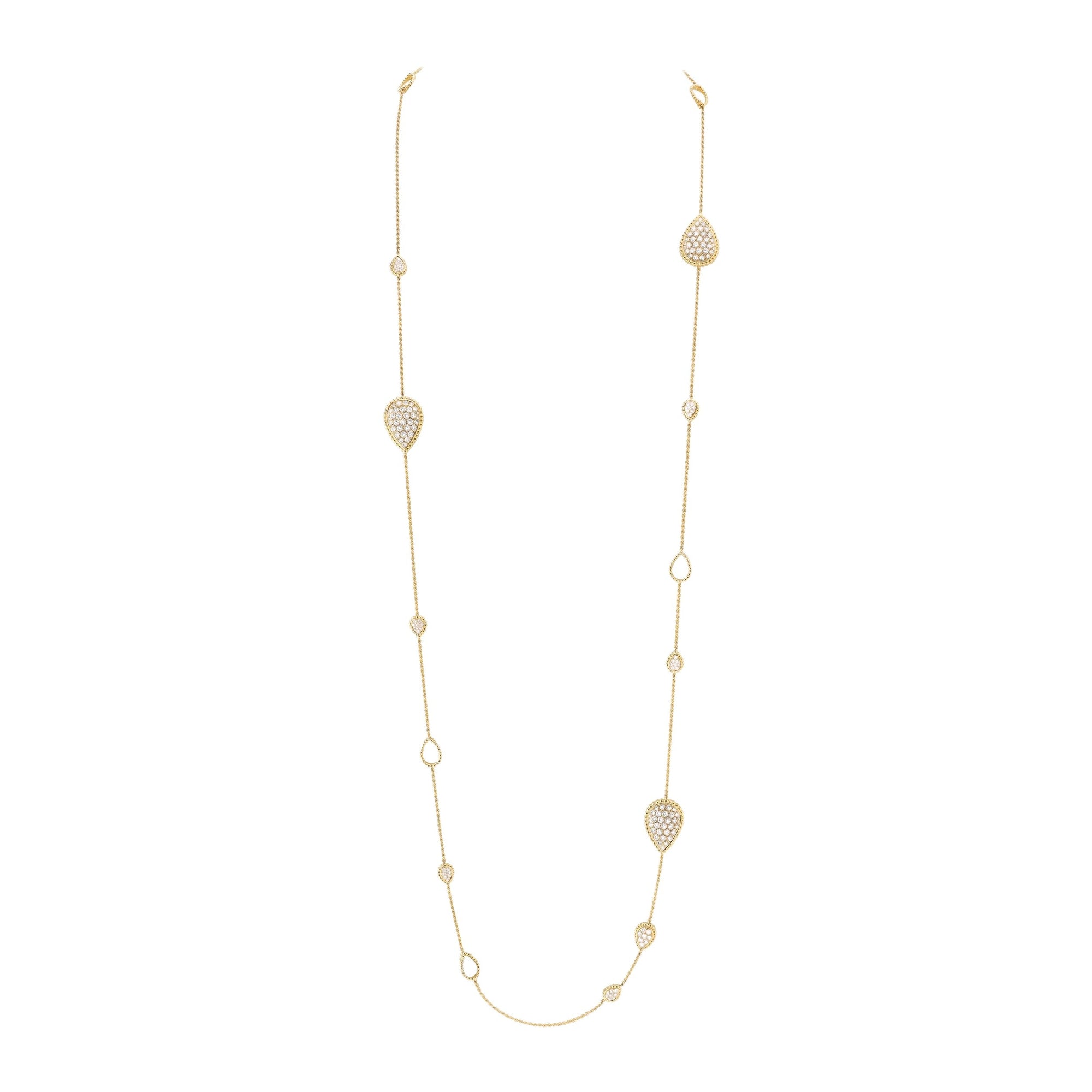 Serpent Boheme Multi-Motifs yellow gold & diamonds Long Necklace - Yellow
