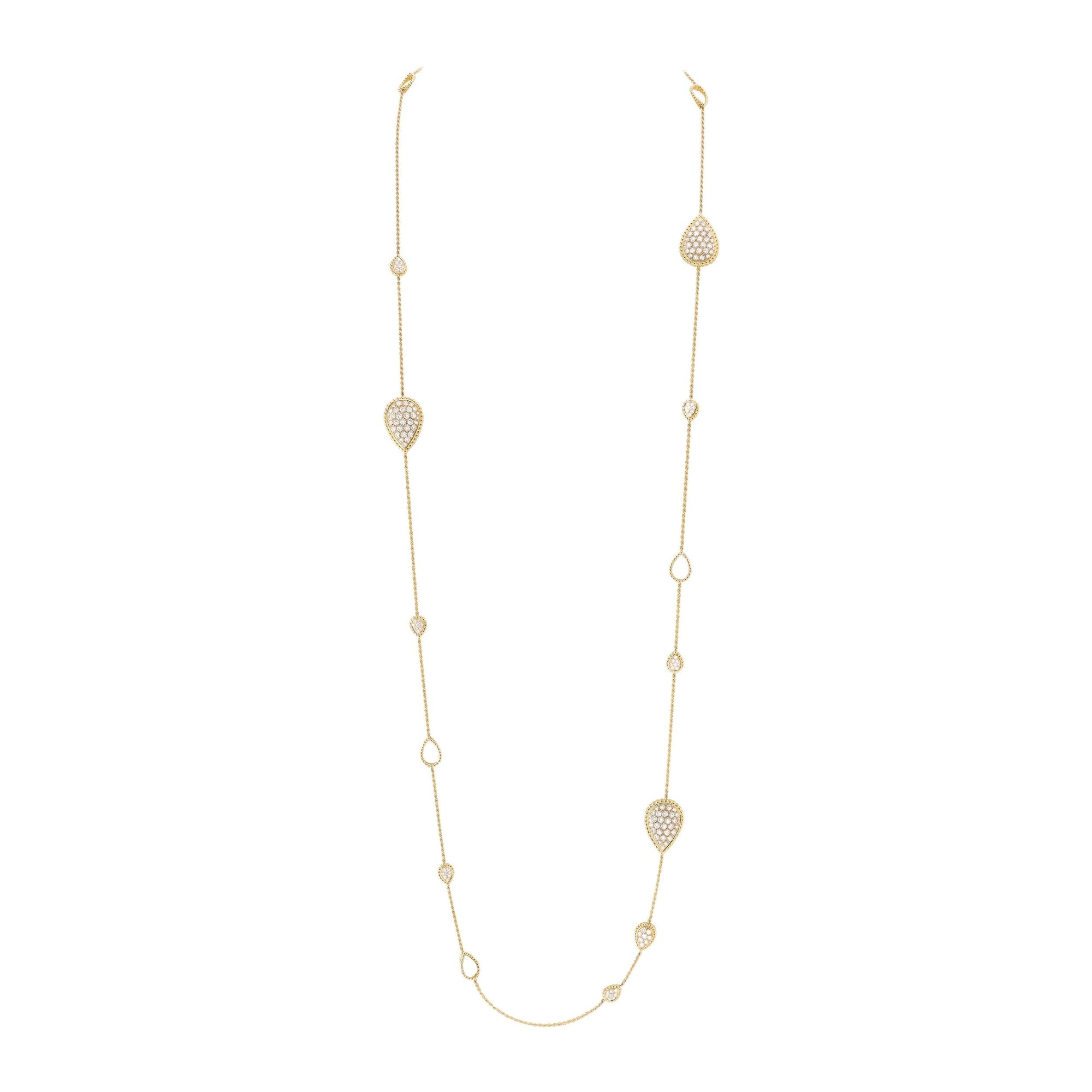 Serpent Bohème Multi-Motifs yellow gold & diamonds Long Necklace - Yellow