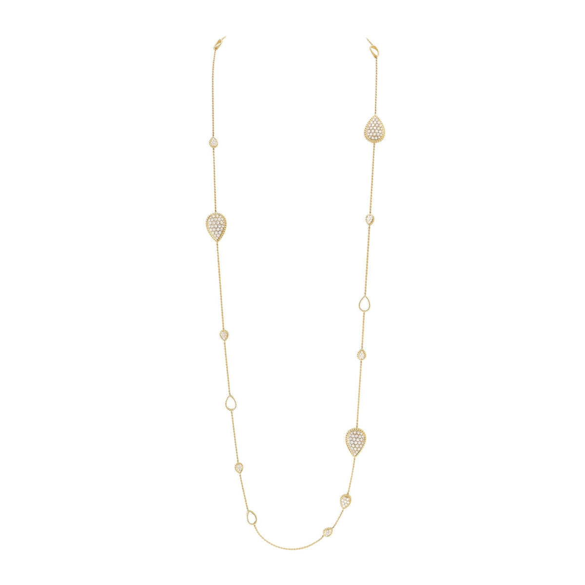 Serpent Bohème Multi-Motifs yellow gold & diamonds Long Necklace - Yellow
