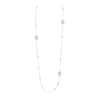 Serpent Boheme Multi-Motifs white gold & diamonds Long Necklace - White