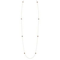 Quatre Classique 3 gold & diamonds Long Necklace - White & Yellow & Pink