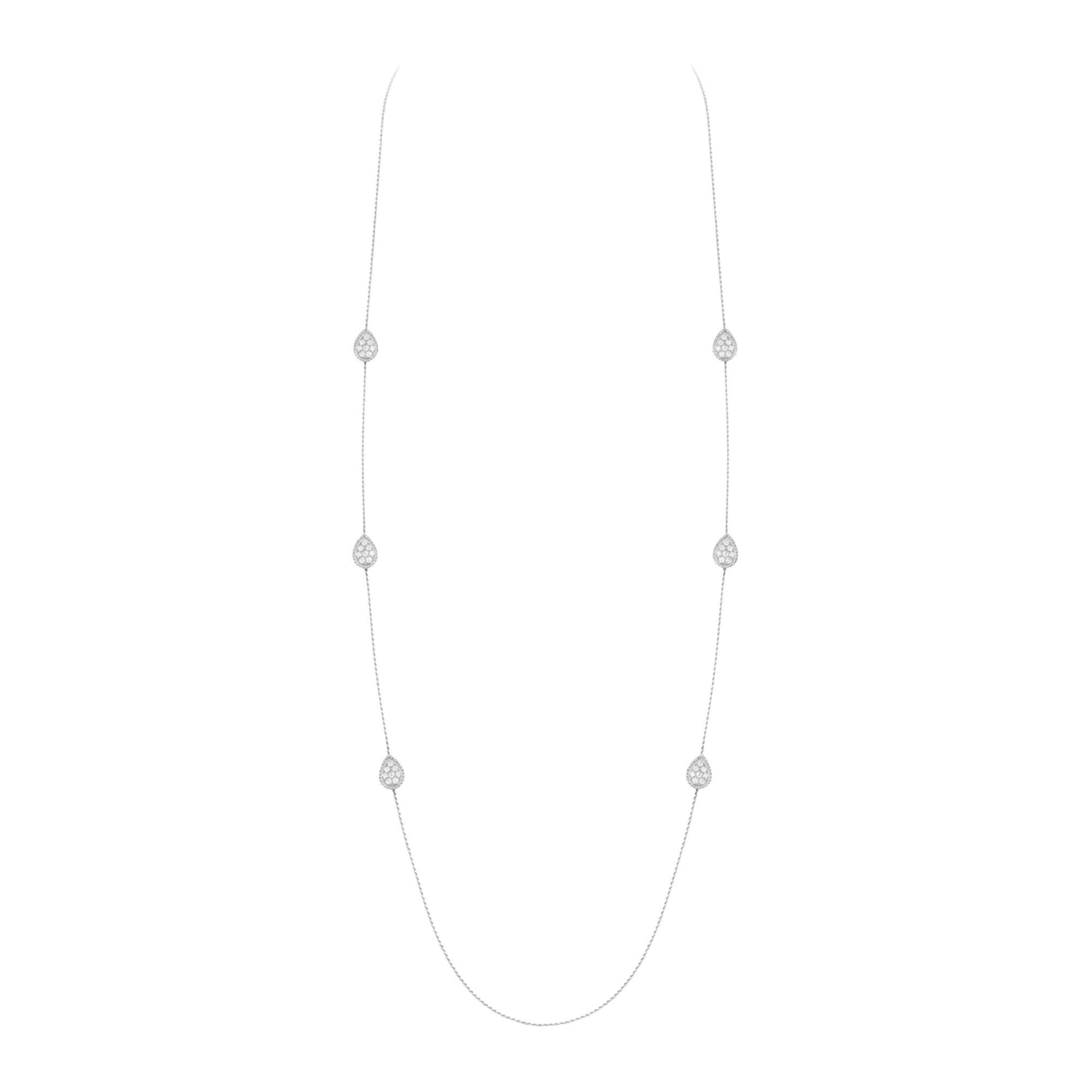 Serpent Bohème S Motifs white gold & diamonds Long Necklace - White