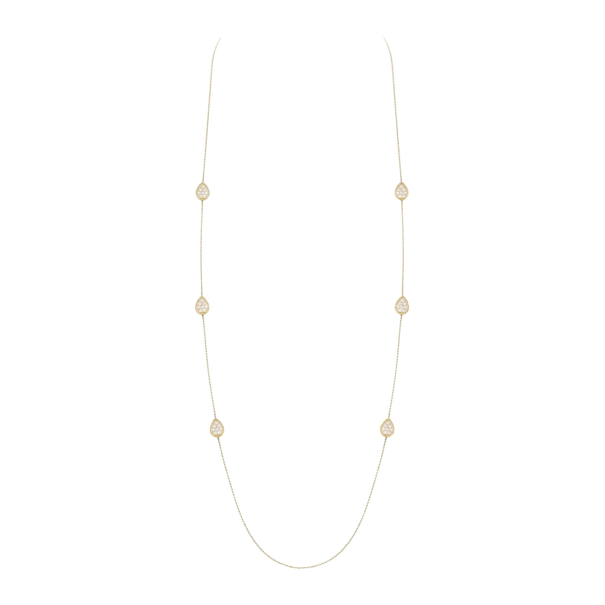 Serpent Bohème S Motifs yellow gold & diamonds Long Necklace - Yellow