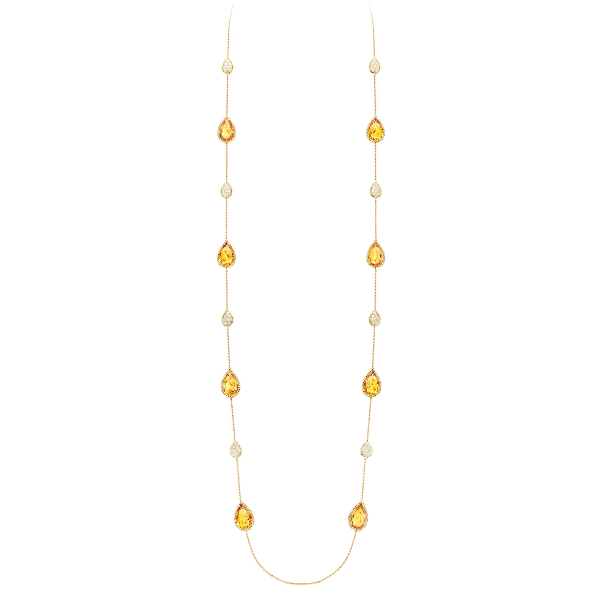 Serpent Boheme Multi-Motifs yellow gold & diamonds Long Necklace - Yellow