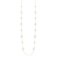 Serpent Bohème Multi-Motifs yellow gold pearl & diamonds Long Necklace - Yellow