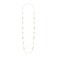 Serpent Boheme Multi-Motifs yellow gold pearl & diamonds Long Necklace - Yellow