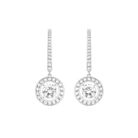 Ava white gold & diamonds 0.50 carat Sleepers - White