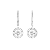 Ava white gold & diamonds 0,50 carat Sleepers - White