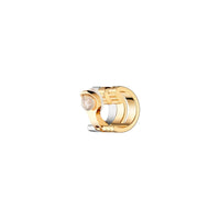 Quatre Radiant Edition yellow and white gold & diamonds Single Clip Earring - Yellow & White