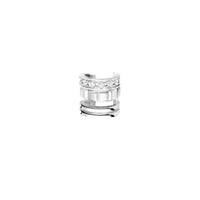 Quatre Radiant Edition white gold & diamonds Single Clip Earring - White