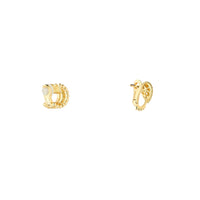 Serpent Bohème XS Motif yellow gold & diamonds Asymetrical Clip Earrings - Yellow