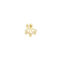 Serpent Bohème Multi-Motifs yellow gold & diamonds Single Stud Earring - Yellow