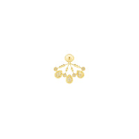 Serpent Boheme Multi-Motifs yellow gold & diamonds Single Stud Earring - Yellow