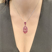 Cinna Pampilles black gold & rubies Pendant - Black