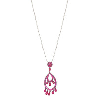 Cinna Pampilles black gold & rubies Pendant - Black