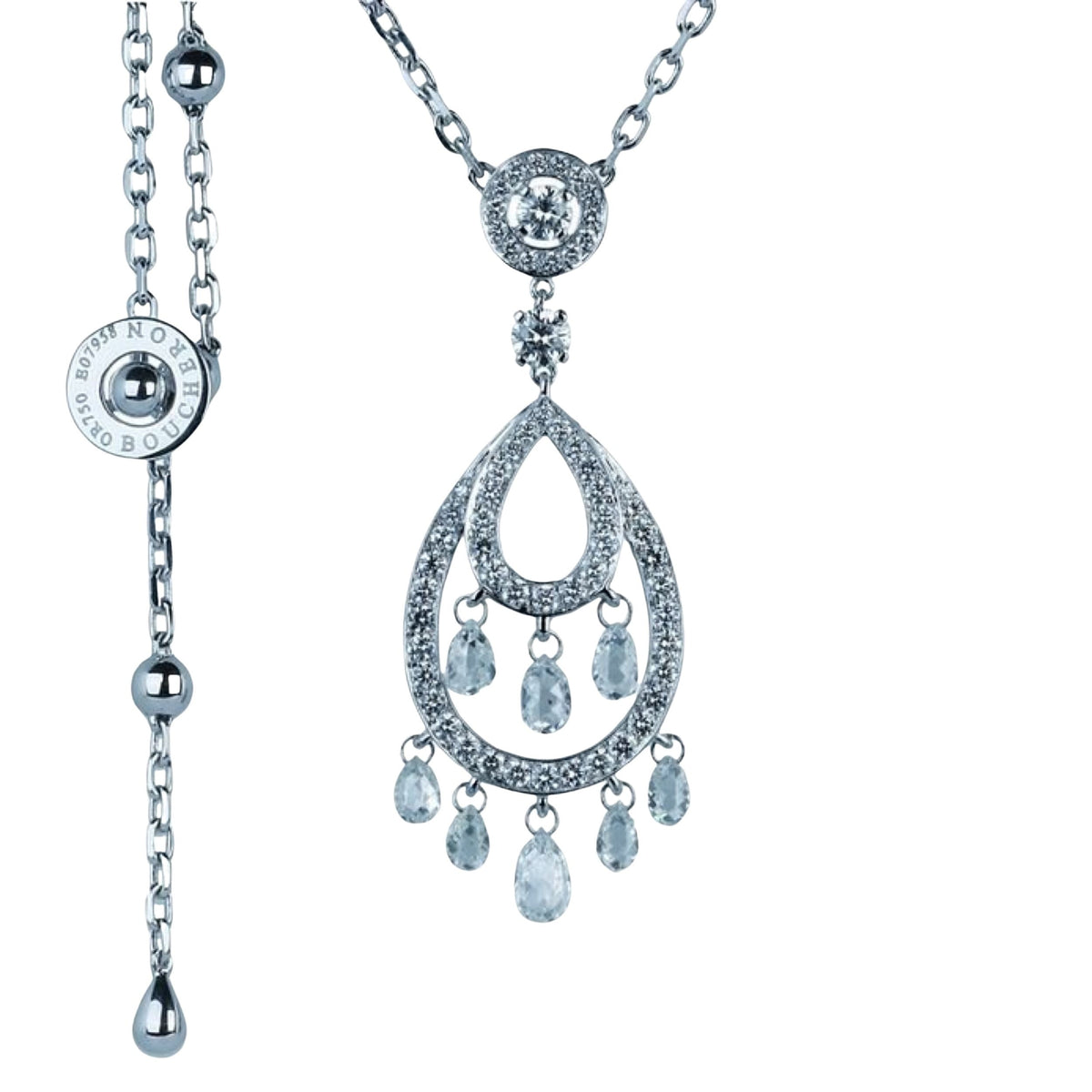 Cinna Pampilles white gold & diamonds Pendant - White