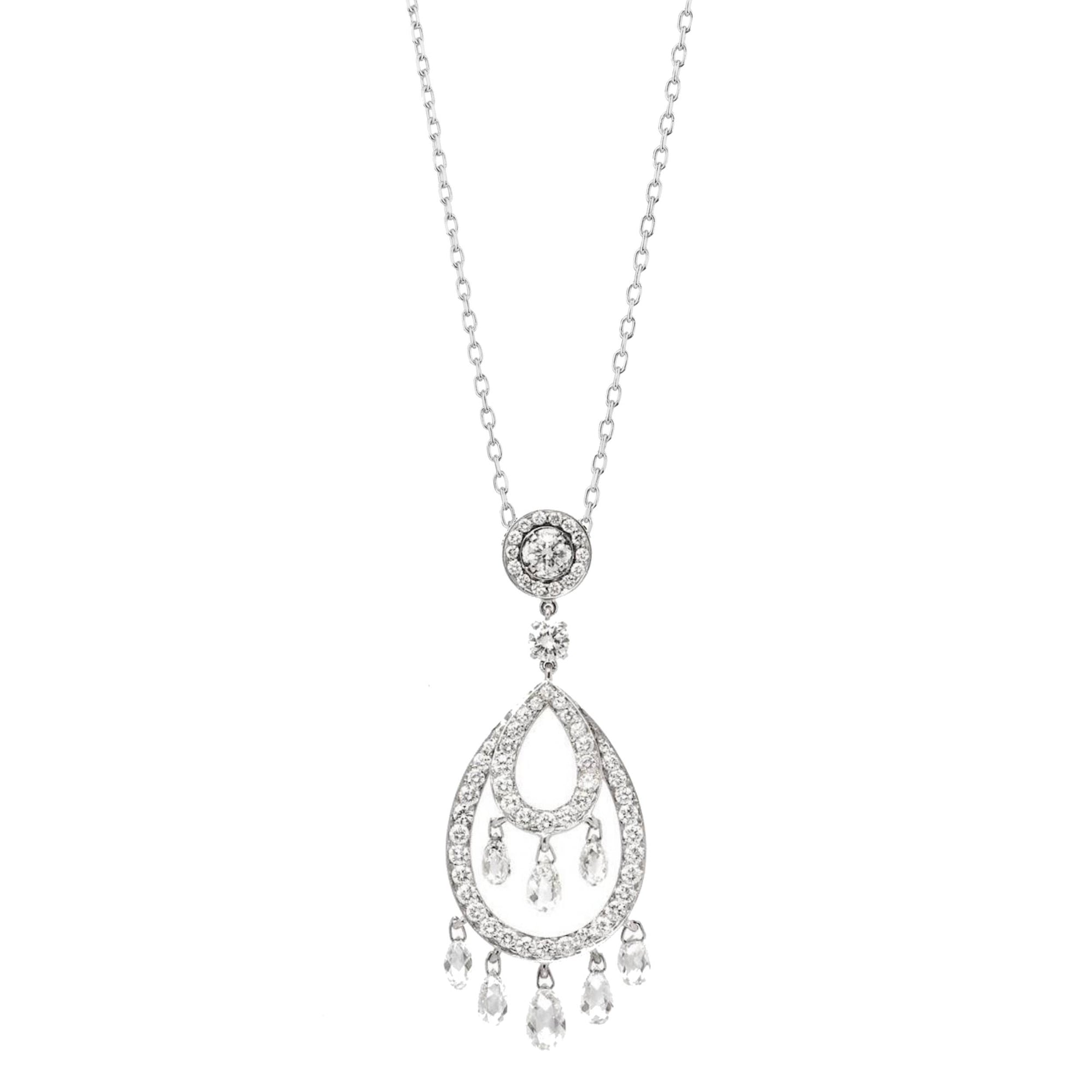 Cinna Pampilles white gold & diamonds Pendant - White