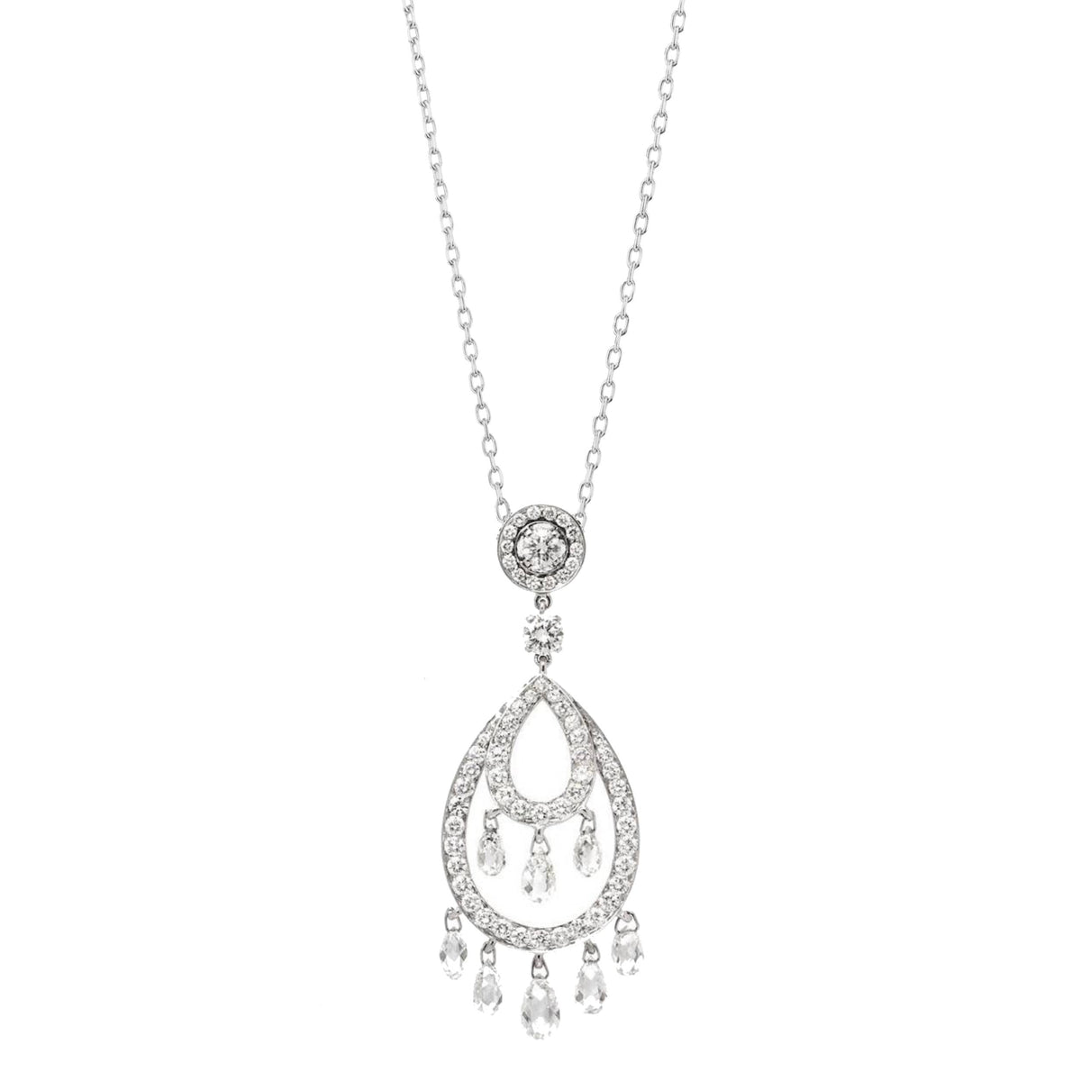 Cinna Pampilles white gold & diamonds Pendant - White