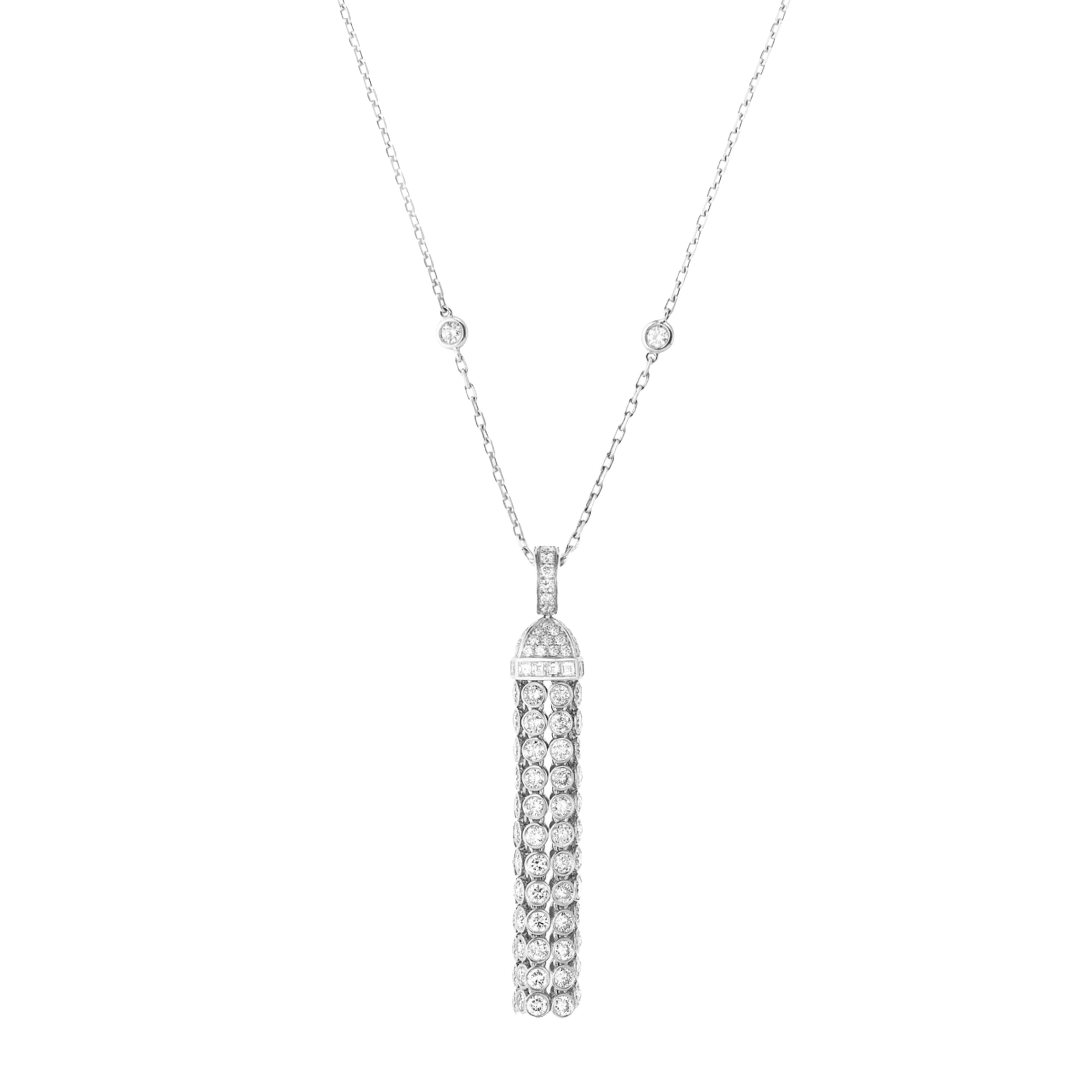 Pompon white gold & diamonds Pendant - White