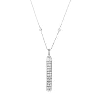Pompon white gold & diamonds Pendant - White