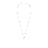 Pompon pink gold & diamonds Pendant - Pink