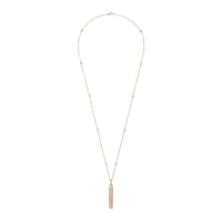 Pompon pink gold & diamonds Pendant - Pink