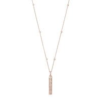 Pompon pink gold & diamonds Pendant - Pink