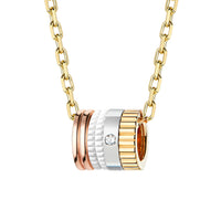Quatre S Motif White Edition Pendant - Yellow