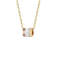 Quatre S Motif White Edition Pendant - Yellow