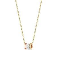 Quatre S Motif White Edition Pendant - Yellow