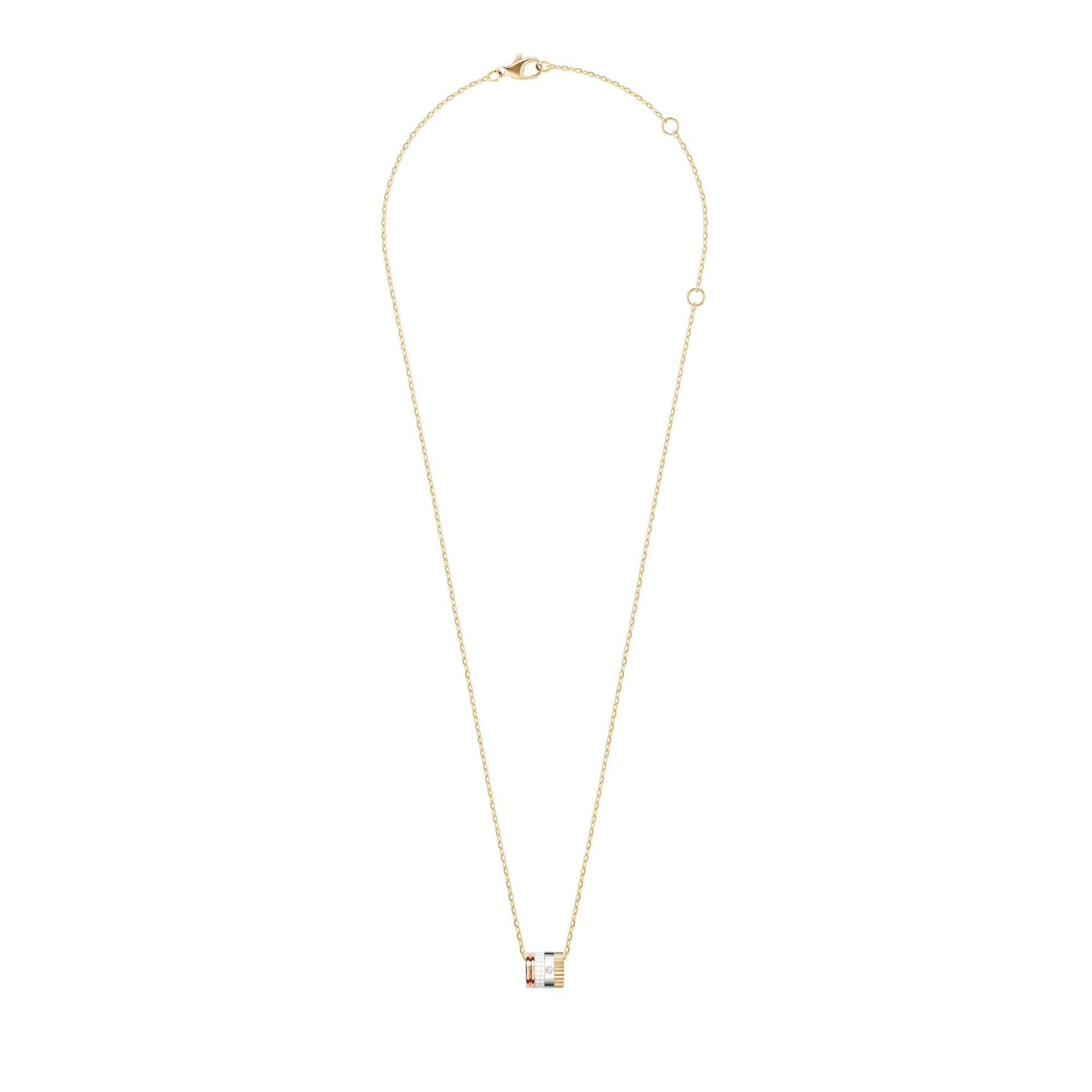 Quatre S Motif White Edition Pendant - Yellow