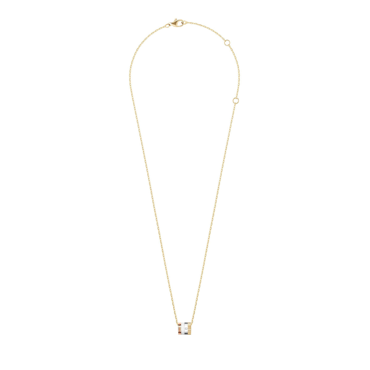 Quatre S Motif White Edition Pendant - Yellow