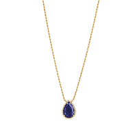 Serpent Boheme S Motif yellow gold & lapis lazuli Pendant - Yellow