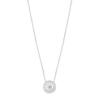 Ava white gold & diamond 0,20 carat Pendant - White