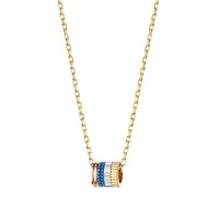 Quatre Blue Edition Pendant - White & Yellow & Pink