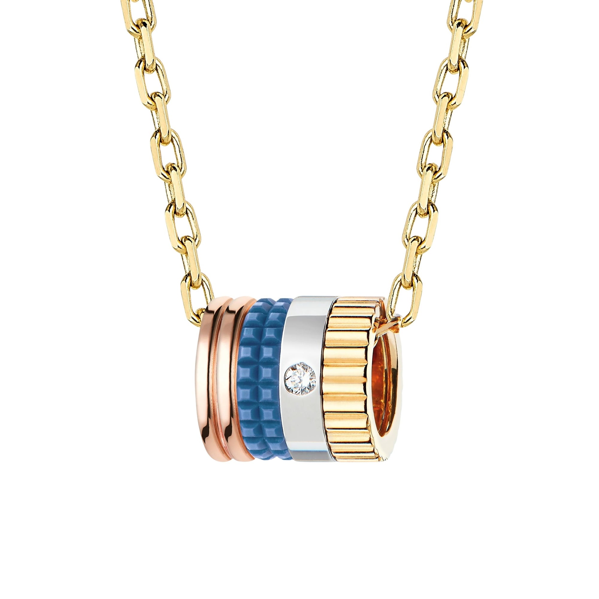 Quatre Blue Edition Pendant - White & Yellow & Pink