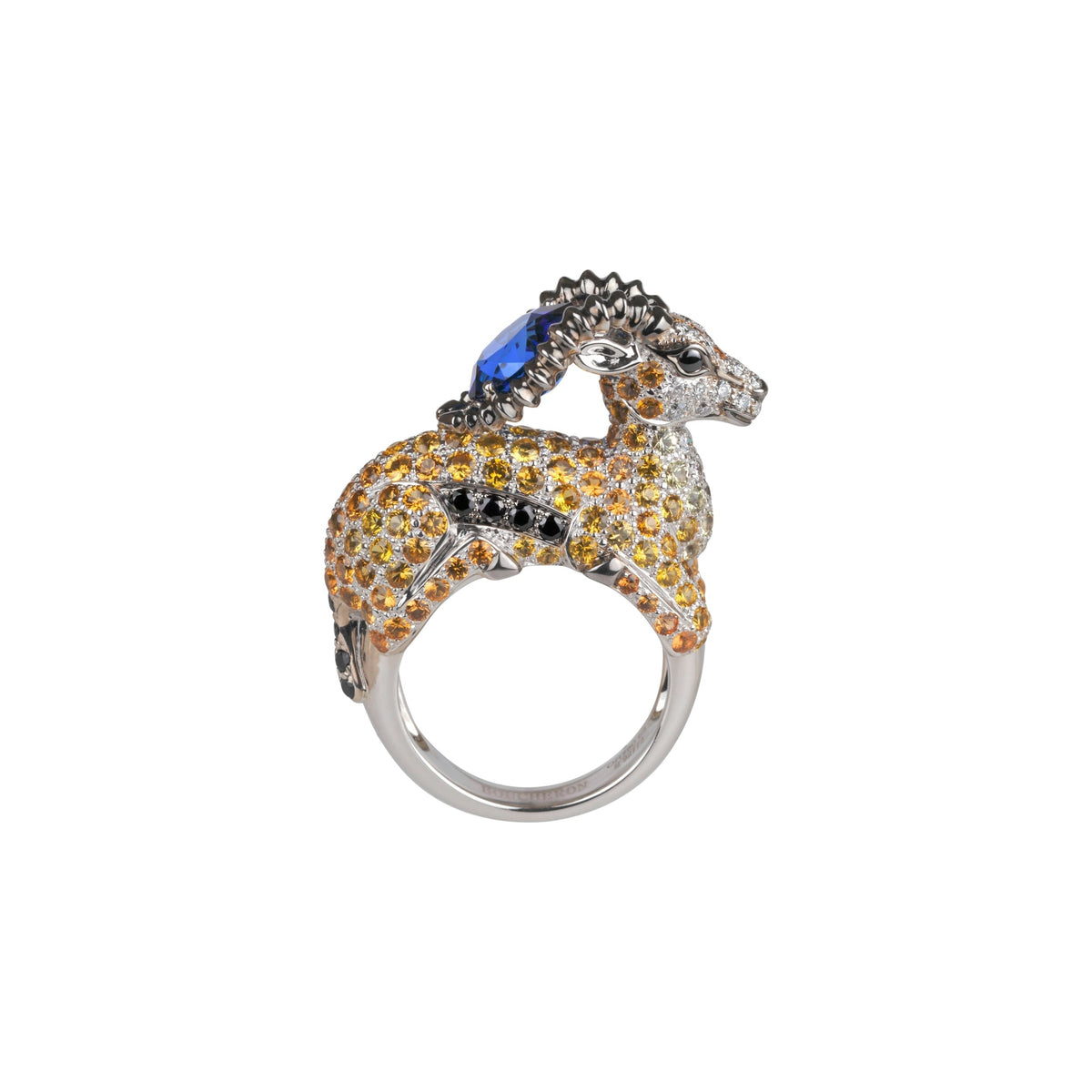 Razal white gold sapphires & diamonds Ring - White