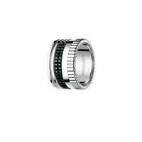 Quatre Black Edition L white gold Ring - White