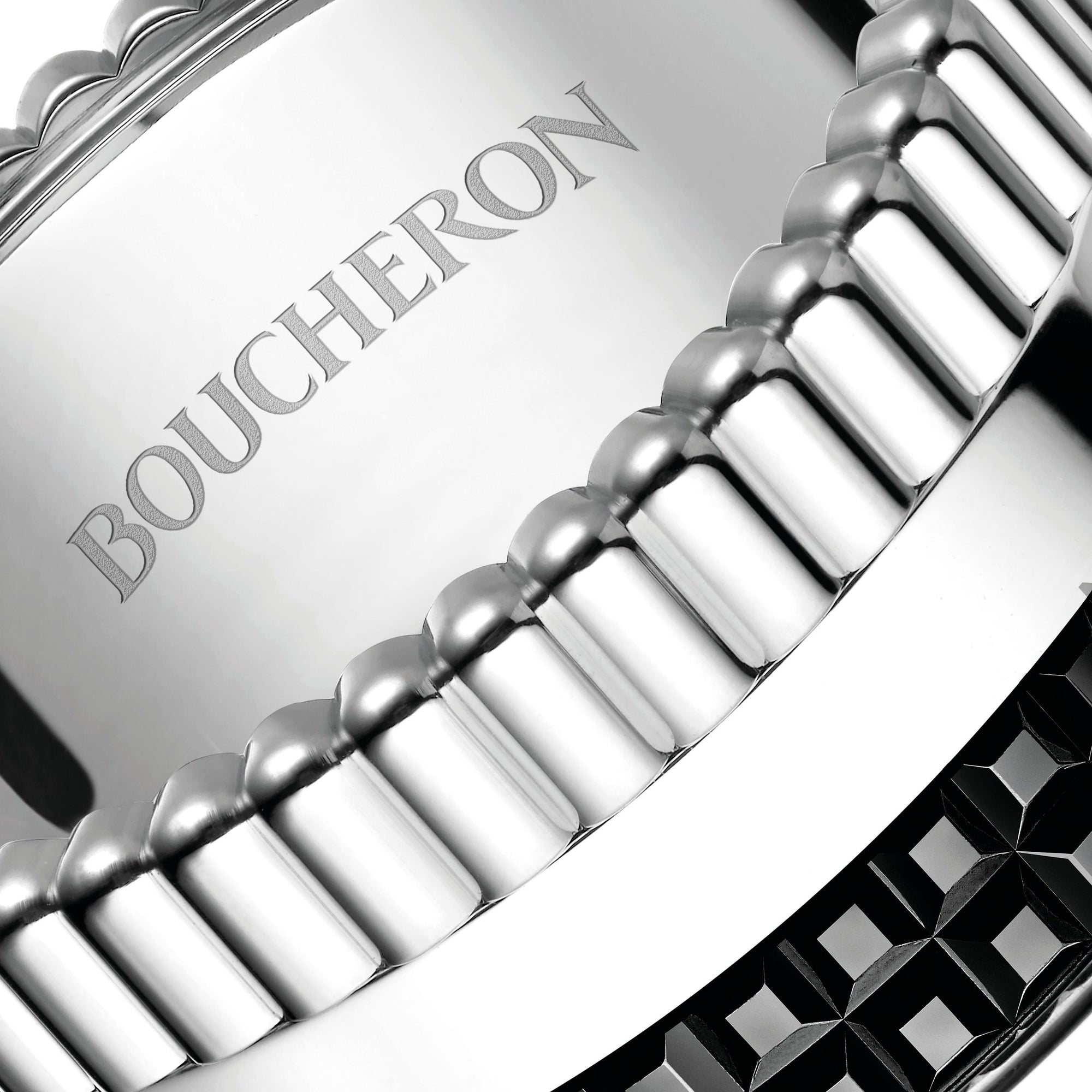 Quatre Black Edition L white gold Ring - White