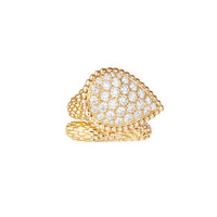 Serpent Bohème L Motif yellow gold & diamonds Ring - Yellow