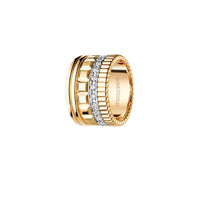Quatre Radiant Edition L yellow and white gold & diamonds Ring - Yellow & White