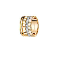 Quatre Radiant Edition L yellow and white gold & diamonds Ring - Yellow & White