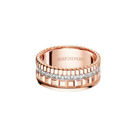 Quatre Radiant Edition S pink and white gold & diamonds Ring - White & Pink