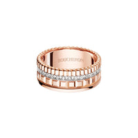 Quatre Radiant Edition S white & pink gold diamonds Ring - White